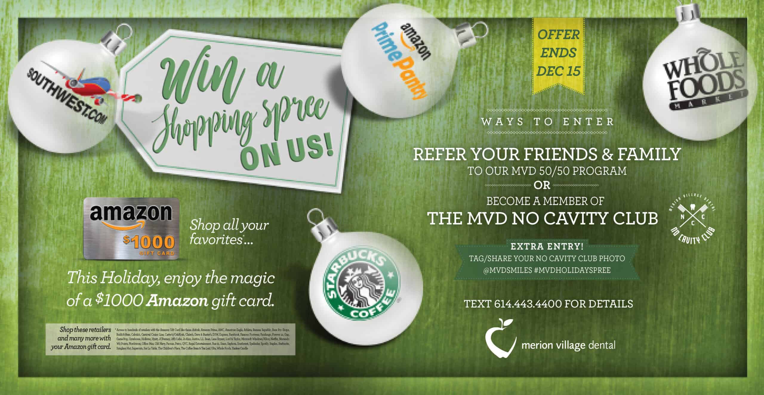 merion village dental holiday promotion